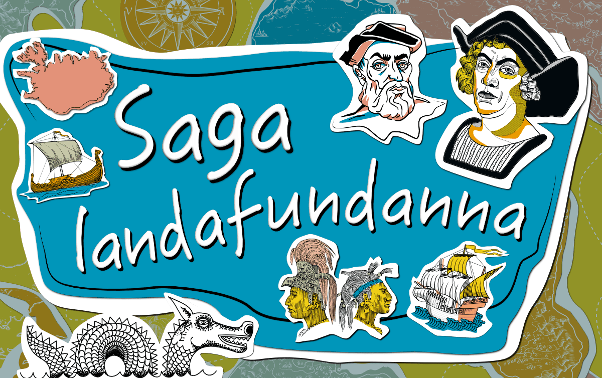 Saga landafundanna – Þjálfunarefni í lestri