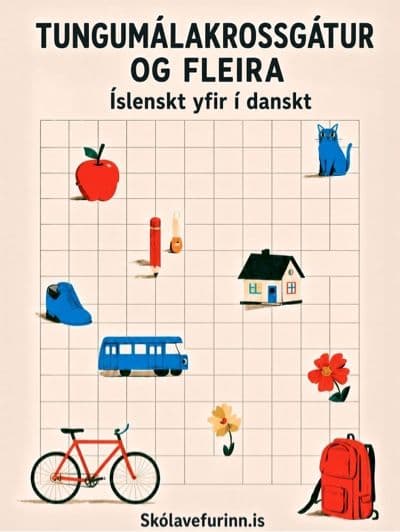 Kápa: Tungumálakrossgátur og fleira — Íslenskt yfir í danskt