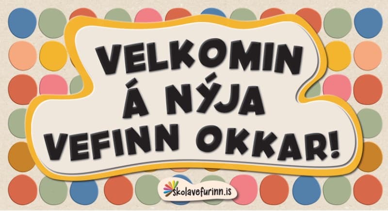 Velkomin á nýja vefinn okkar!